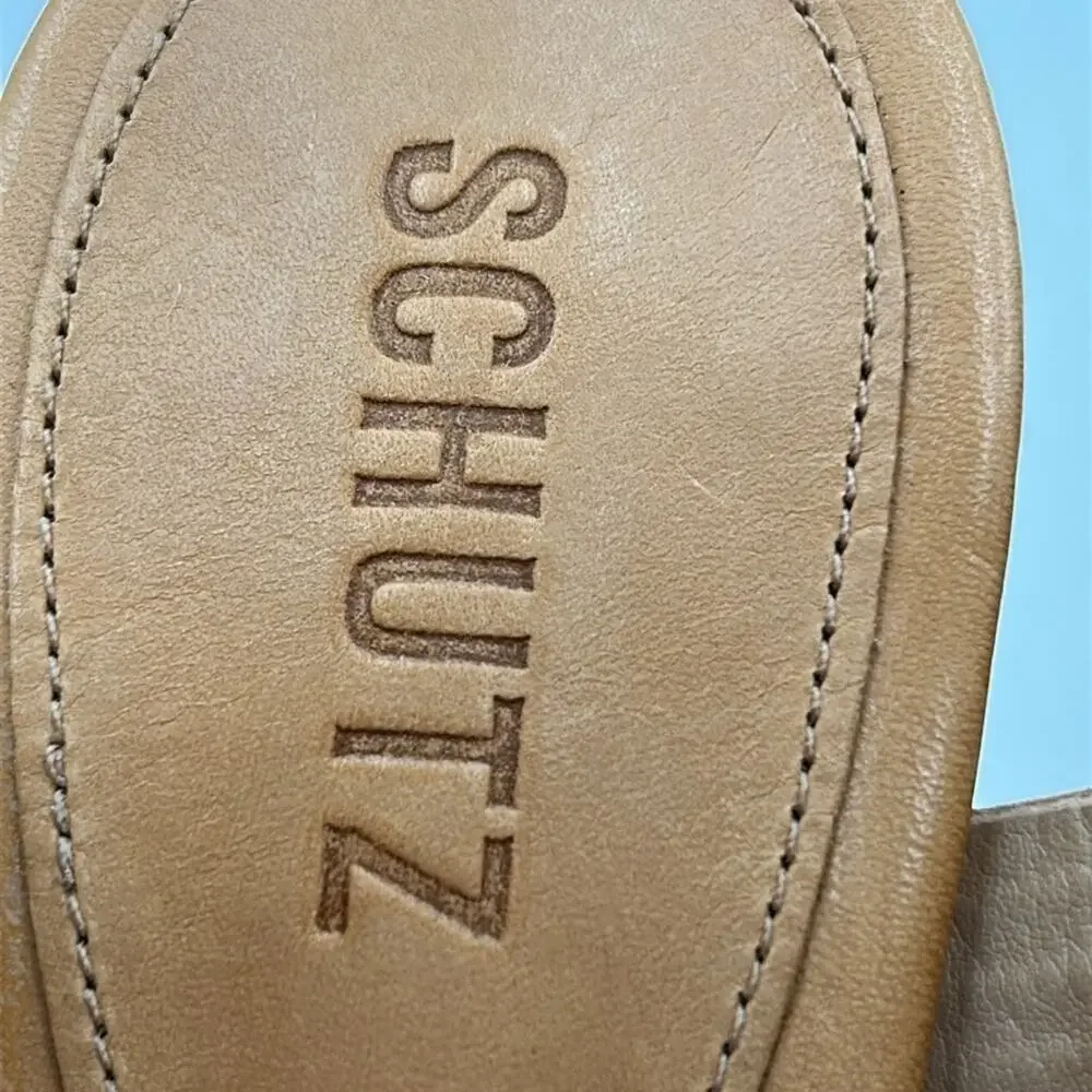 Schutz Women’s Platform Sandals Size 9.5 NWT – Tan Crisscross Espadrille